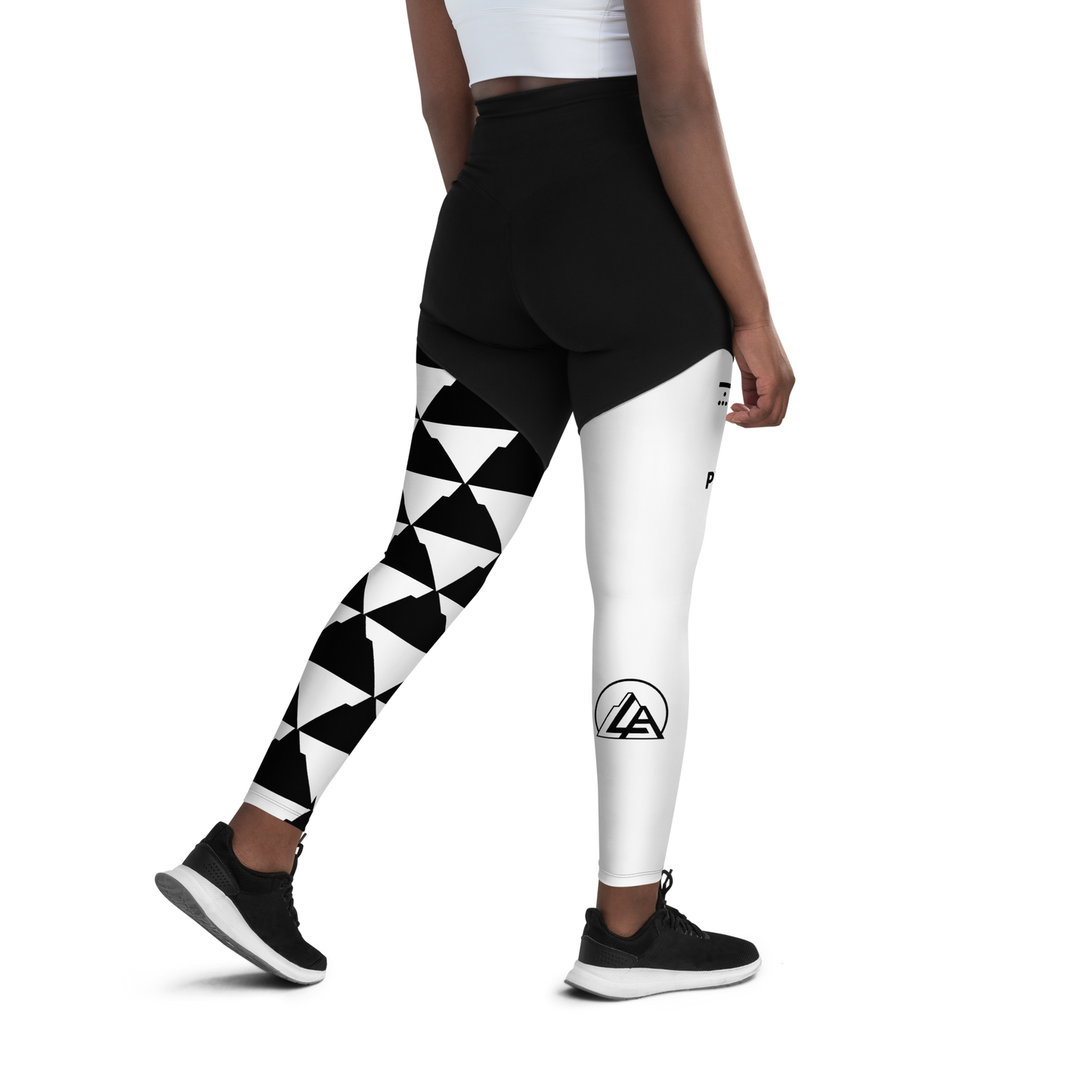 Pyramid Pattern Sports Leggings