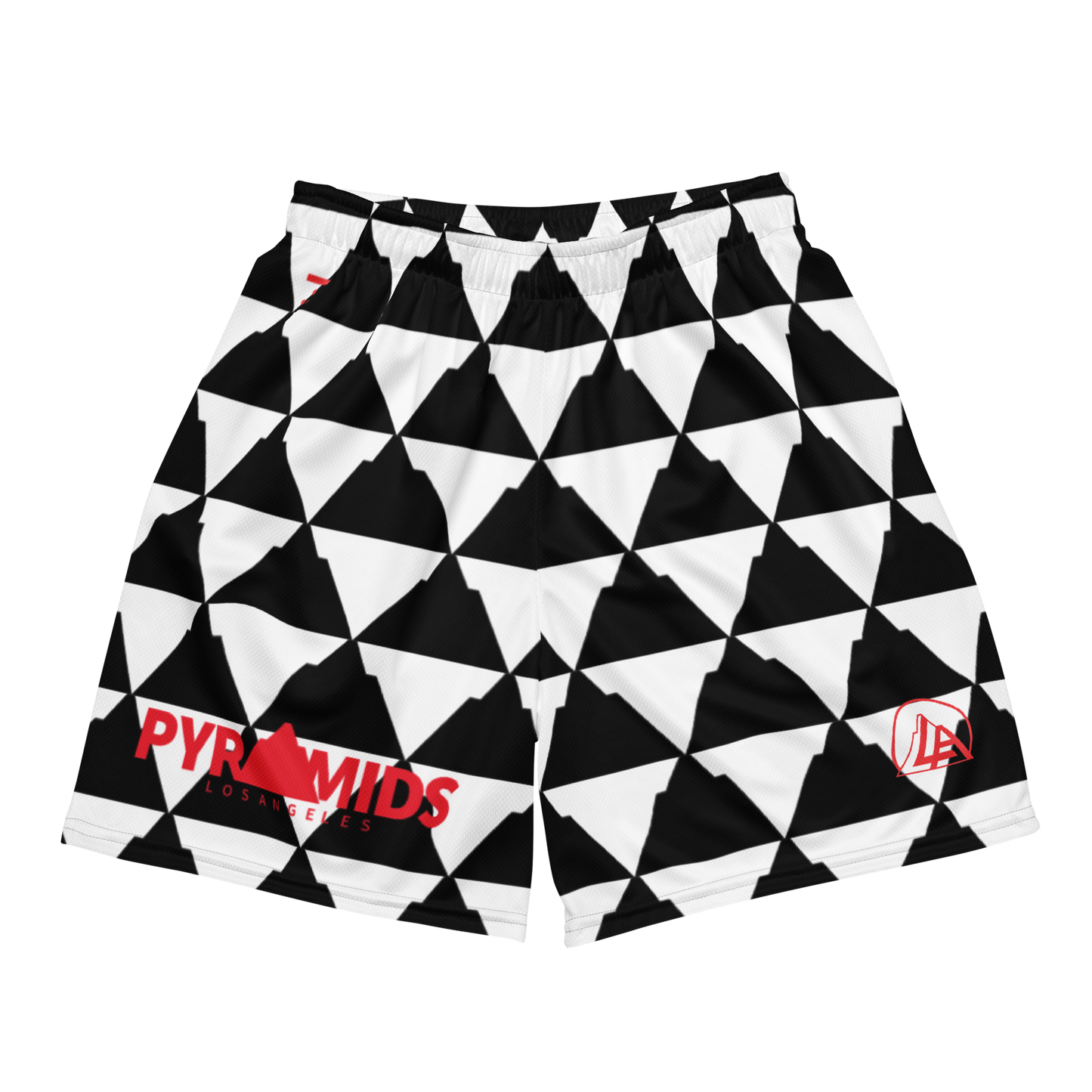 Pyramid Pattern Mesh Shorts
